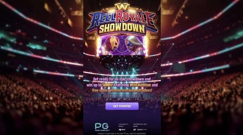 Reel Royale Showdown - Skrini kuu yenye reli na nafasi tatu za Wild Addition